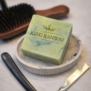 King Ransom Men’s Tallow Soap – Fresh Citrus, Woods & Musk (Cold-Process) 4 oz