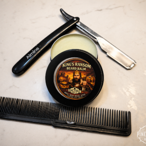 BEARD BALM — KING RANSOM – for Men – Citrus, Smoked Woods & Amber | Pine Forge Soap Co. (2 oz)